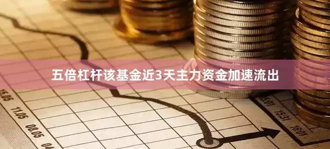 五倍杠杆该基金近3天主力资金加速流出